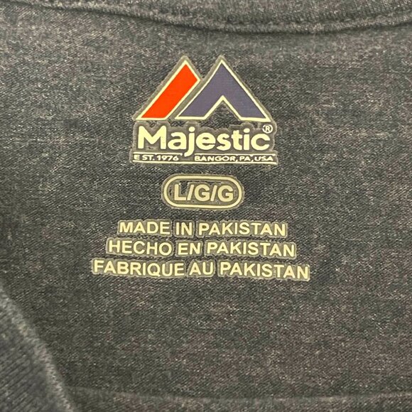 Houston Astros Baseball MLB Majestic Men T-Shirt Size Large Dark Blue Knit - Picture 2 of 7